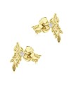 Feathers Silver Stud Earring STS-6400